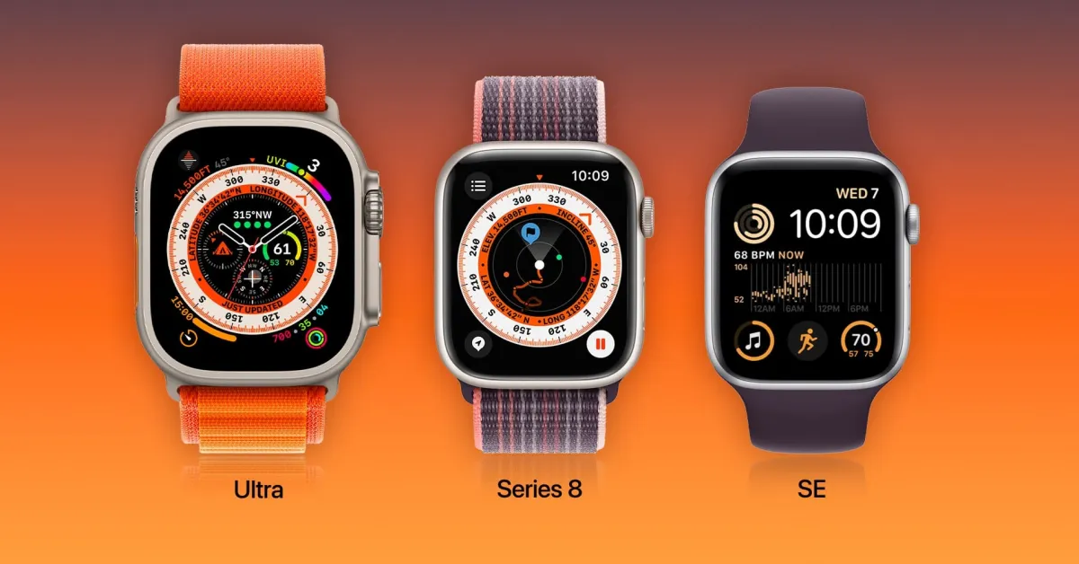 apple watch ultra vs series 8 SE